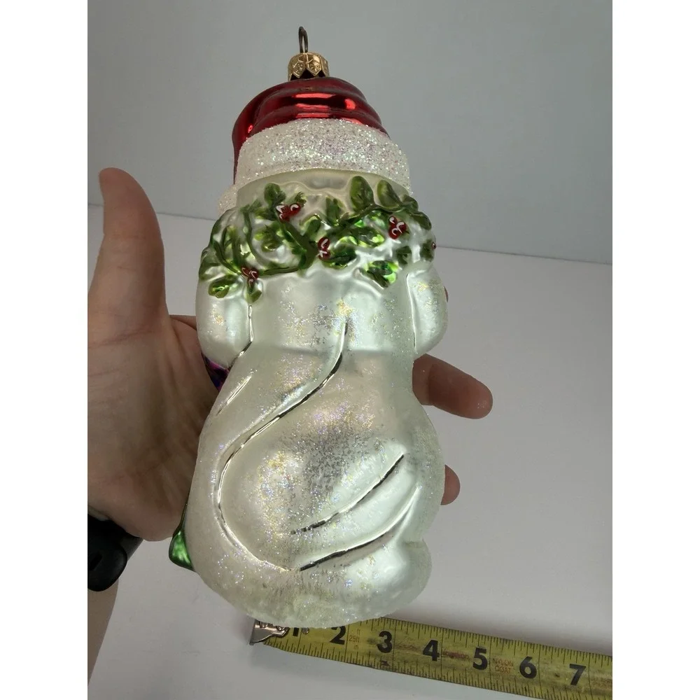 Christopher Radko Holly Day Snowman Ornament 6.5